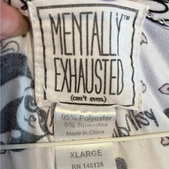 MENTALLY EXHAUSTED (can’t even) very soft and stretchy Pandicorn t-shirt… - Picture 7 of 9